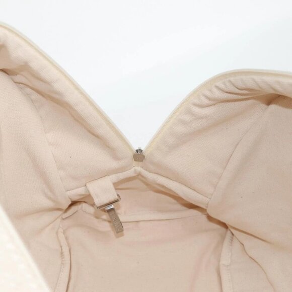 CHANEL COCO Mark Boston Bag Pile White Silver CC Auth BA1544AM - Picture 13 of 16